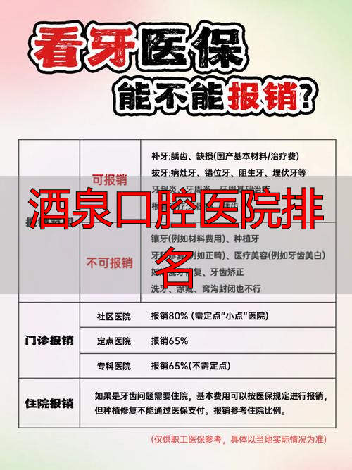 酒泉口腔科医院_酒泉市口腔康复医院怎么样_酒泉口腔医院排名
